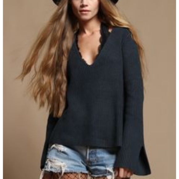 split sleeve sweater